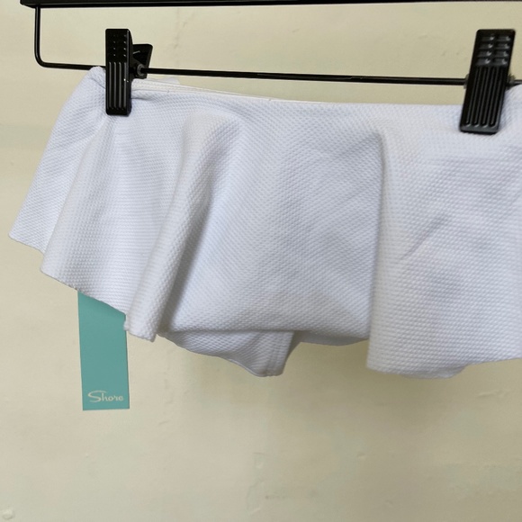 White Ruffle Bikini Bottom - Picture 2 of 3